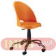 Cadeira Gogo giratria cromada laranja