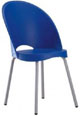 Cadeira gogo 4 ps base cinza azul
