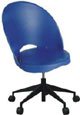 Cadeira Gogo giratria base preta azul